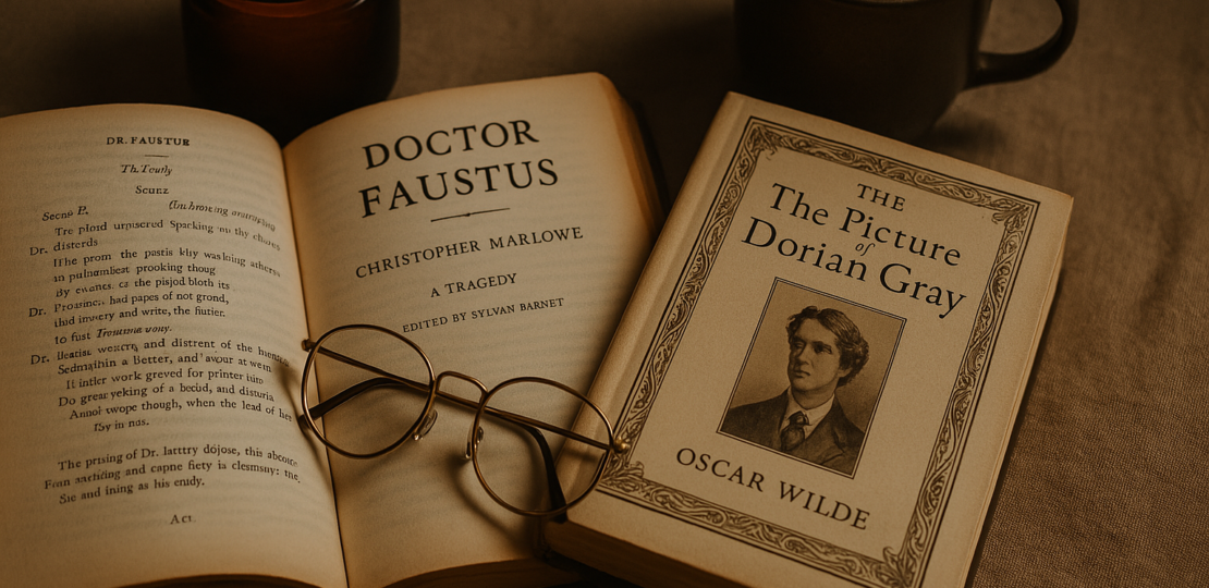 Aesthetic Reading Setup: Doctor Faustus & The Picture of Dorian Gray